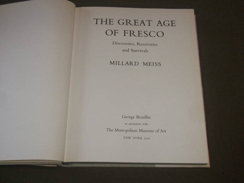 1970 THE GREAT AGE OF FRESCO HARDCOVER BOOK BY MILLARD MEISS - I 1363