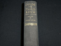 1970 INSIDE THE THIRD REICH HARDCOVER BOOK - MEMOIRS BY ALBERT SPEER - KD 7312