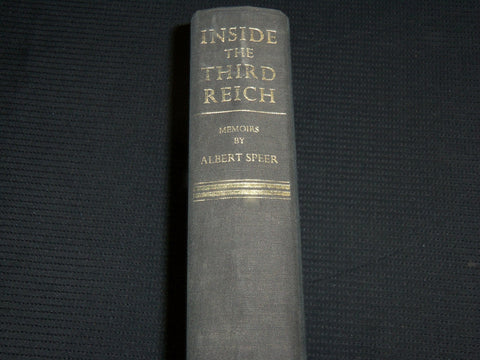 1970 INSIDE THE THIRD REICH HARDCOVER BOOK - MEMOIRS BY ALBERT SPEER - KD 7312