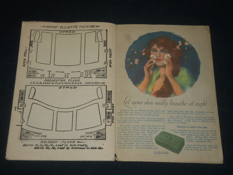 1917 EYES OF YOUTH - MAXINE ELLIOTT'S THEATRE PROGRAM - MARJORIE - J 5684