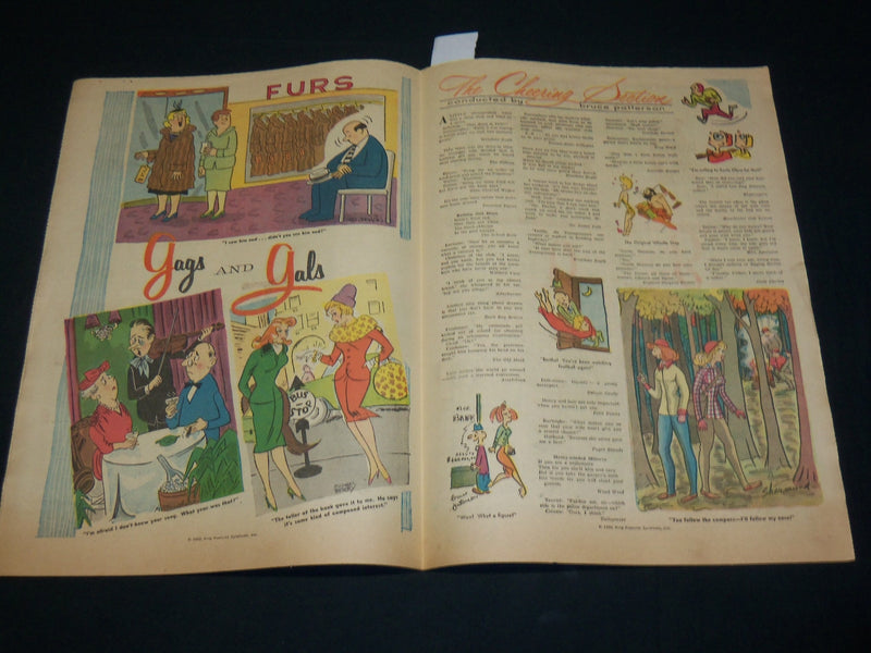1960 BALTIMORE AMERICAN SUNDAY PICTORIAL SECTIONS LOT OF 3 - COMICS - NP 5339