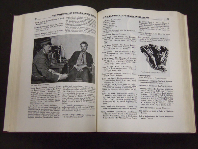 1941 THE UNIVERSITY OF CHICAGO PRESS CATALOGUE OF BOOKS & JOURNALS - KD 3660
