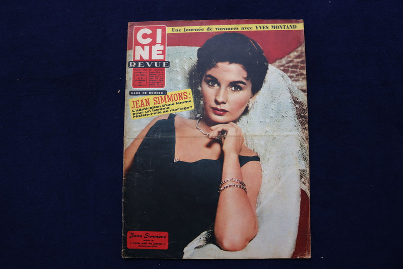 1957 NOV 29 CINE REVUE MAGAZINE - JEAN SIMMONS-ANTHONY PERKINS COVER - E 22011