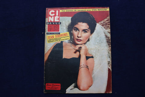 1957 NOV 29 CINE REVUE MAGAZINE - JEAN SIMMONS-ANTHONY PERKINS COVER - E 22011
