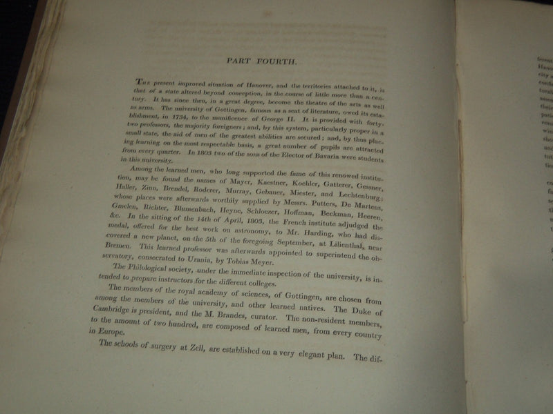 1816 HISTORY OF THE KINGDOM OF HANOVER VOLUME BY WILLIAM REID - Z 243