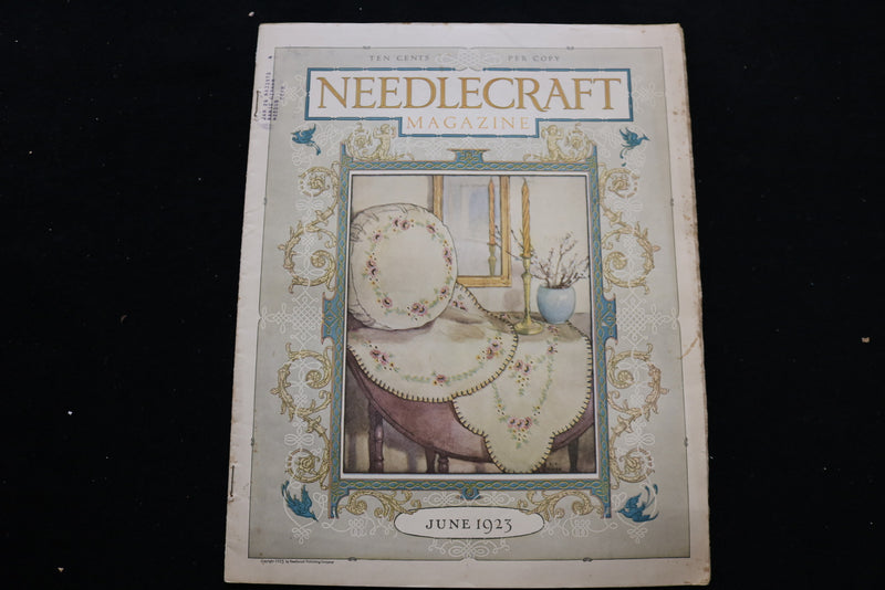 1923 JUNE NEEDLECRAFT MAGAZINE - A BEAUTIFULLY ILLUSTRATED COVER - E 9886