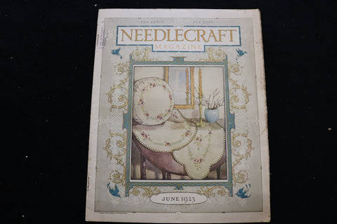 1923 JUNE NEEDLECRAFT MAGAZINE - A BEAUTIFULLY ILLUSTRATED COVER - E 9886