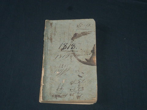 1818 WALTON'S VERMONT REGISTER AND ALMANAC NO. 1 - SOFTCOVER - J 3918