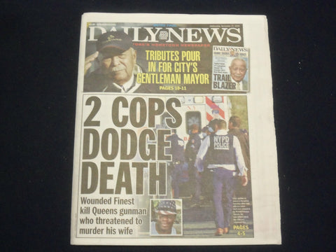 2020 NOVEMBER 25 NEW YORK DAILY NEWS NEWSPAPER - MAYOR DAVID DINKINS TRIBUTES