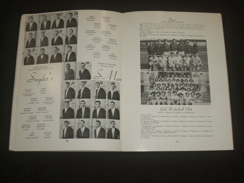 1951 HENRY SNYDER HIGH SCHOOL YEARBOOK - JERSEY CITY, NEW JERSEY - YB 2237