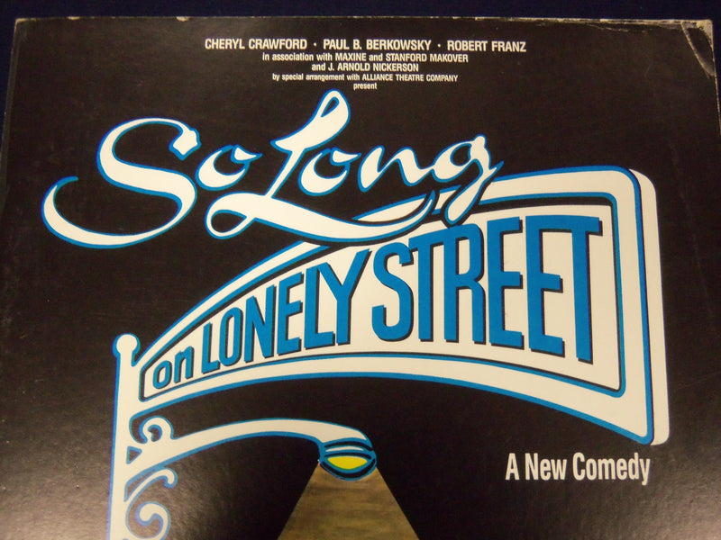 1986 SO LONG ON LONELY STREET JACK LAWRENCE THEATRE POSTER SANDRA DEER - P 222