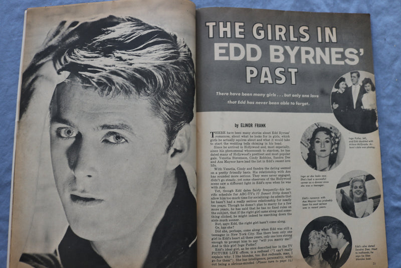 1959 DECEMBER TV LIFE PICTURE MAGAZINE - DWAYNE HICKMAN & TUESDAY WELD- ST 1003G
