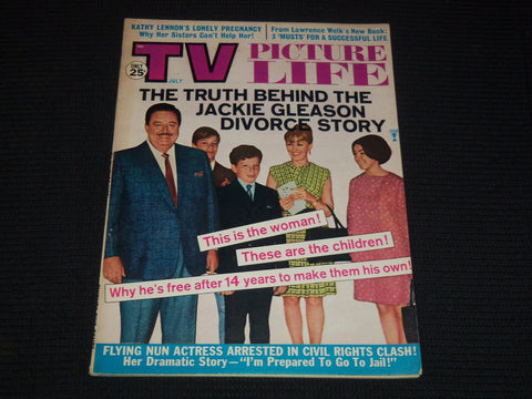 1968 JULY TV PICTURE LIFE MAGAZINE - JACKIE GLEASON COVER - E 12472