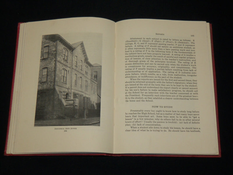 1922-1925 CENTRAL HIGH SCHOOL OF PHILADELPHIA HANDBOOKS LOT OF 2 - KD 6326