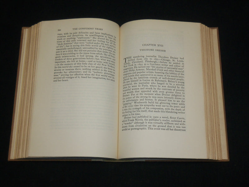 1952 THE CONFIDENT YEARS 1885-1915 HARDCOVER BOOK BY VAN WYCK BROOKS- KD 6585