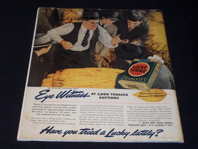 1939 SEPTEMBER 30 COLLIER'S MAGAZINE - LAWSON WOOD FRONT COVER - E 5020