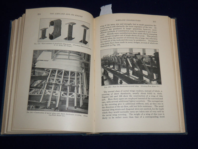 1928 THE AIRPLANE AND ITS ENGINE CHATFIELD BOOK BY CHATFIELD & TAYLOR - KD 3983M