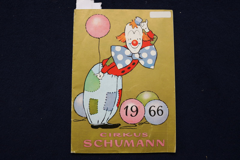 1966 CIRKUS SCHUMANN SOFTCOVER PROGRAM - DUTCH TEXT - K 602
