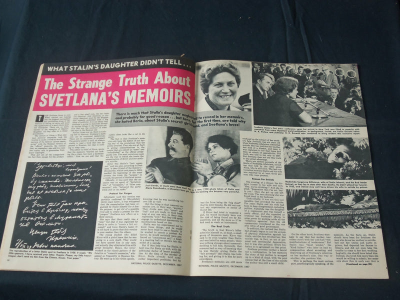 1967 DECEMBER THE NATIONAL POLICE GAZETTE MAGAZINE - SVETLANA STALIN - B 5731