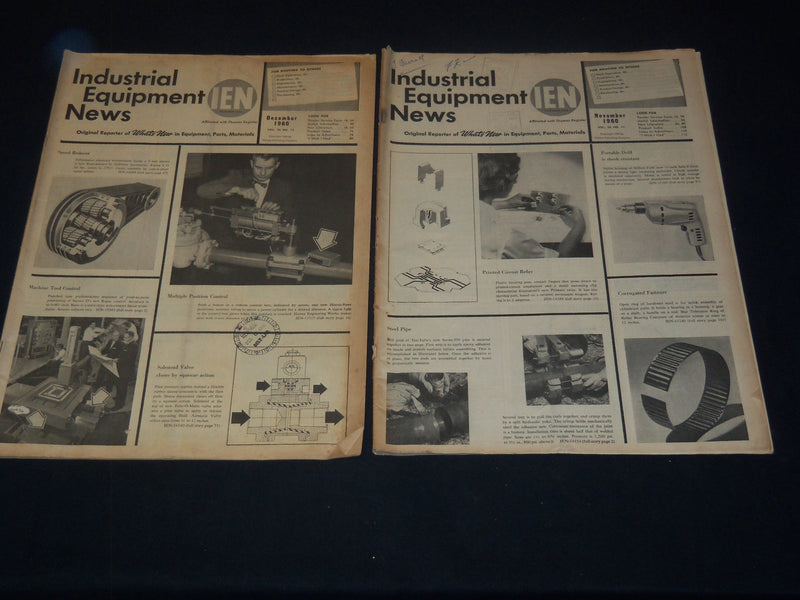 1960-1961 INDUSTRIAL EQUIPMENT NEWS NEWSPAPER LOT OF 6 ISSUES - NP 4502D