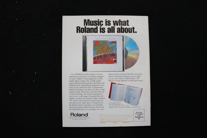 1990 ROLAND USERS GROUP MAGAZINE - MCCARTNEY ON TOUR! COVER - E 10521