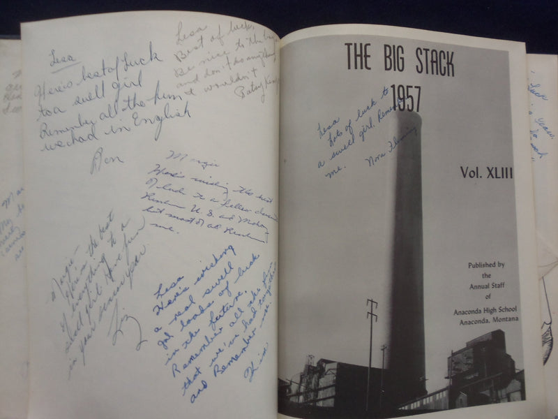 1957 THE BIG STACK ANACONDA HIGH SCHOOL YEARBOOK - ANACONDA, MONTANA - YB 3221