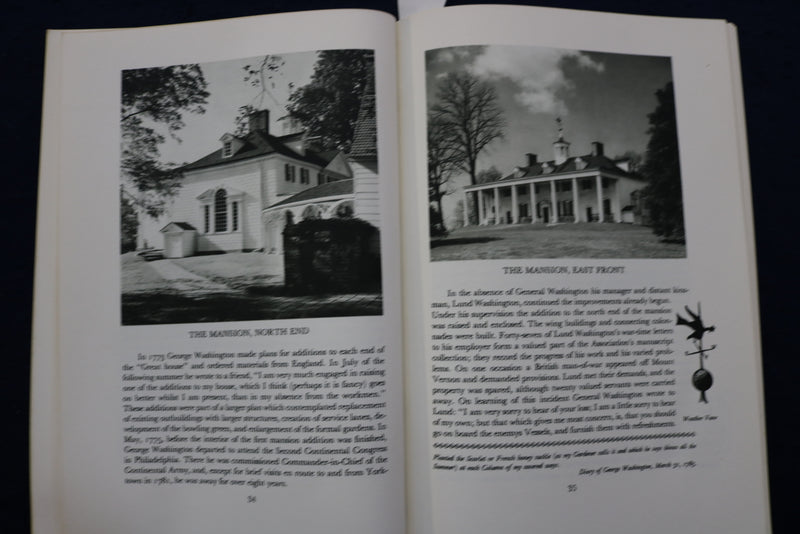 1953 & 1967 MOUNT VERNON - AN ILLUSTRATED HANDBOOK -SOFTCOVER - LOT OF 2- K 1343