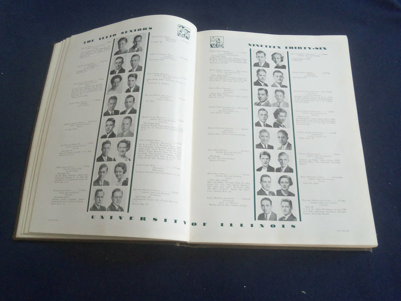 1936 THE ILLIO UNIVERSITY OF ILLINOIS YEARBOOK - URBANA-CHAMPAIGN, IL - YB 2769