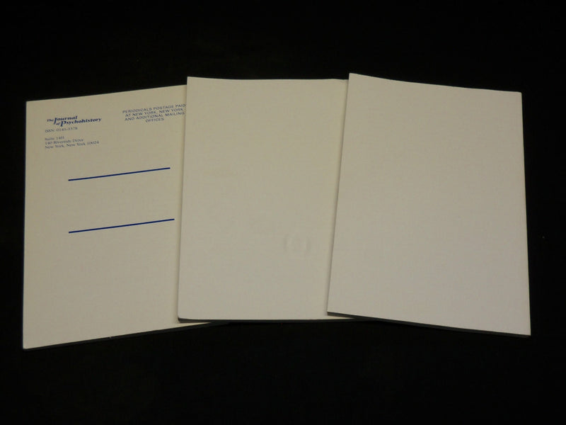 2010-2013 THE JOURNAL OF PSYCHOHISTORY MAGAZINE LOT OF 3 - OBAMA - J 6120