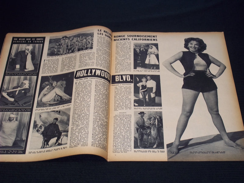 1953 JUNE 5 CINEMONDE MAGAZINE - RUTH ROMAN & GARY COOPER COVER - E 24812