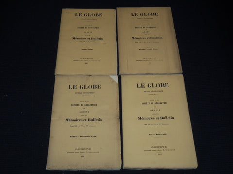 1869 LE GLOBE JOURNAL GEOGRAPHIQUE MAGAZINE LOT OF 4 - COMPLETE YEAR - O 2596I