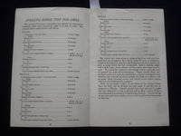 1920'S ATHLETIC BADGE TESTS FOR BOYS AND GIRLS SOFTCOVER BOOK - J 9616