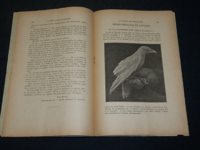 1912-1925 LA FEUILLE DES NATURALISTES FRENCH MAGAZINE LOT OF 22 ISSUES - WR 106C