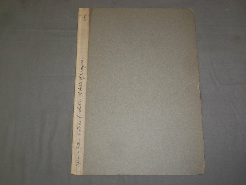 1913 OUTLINE OF THE EVOLUTION OF THE FALLS OF NIAGRA - J 4933