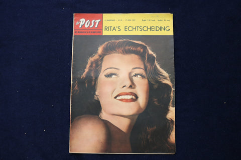 1951 JUNE 17 DE POST MAGAZINE - RITA HAYWORTH - DUTCH COVER - E 23764