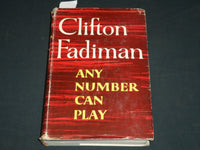 1957 ANY NUMBER CAN PLAY 9 BOOK INSCRIBED BY CLIFTON FADIMAN - FIRST EDN - D 570