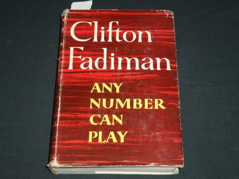 1957 ANY NUMBER CAN PLAY 9 BOOK INSCRIBED BY CLIFTON FADIMAN - FIRST EDN - D 570