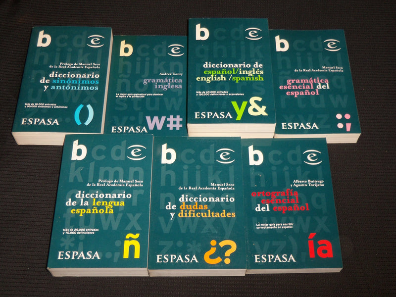 2001 DICCIONARIO BOOK SET OF 7 - BIBLIOTECA ESENCIAL - MANUEL SECO - KD 5674