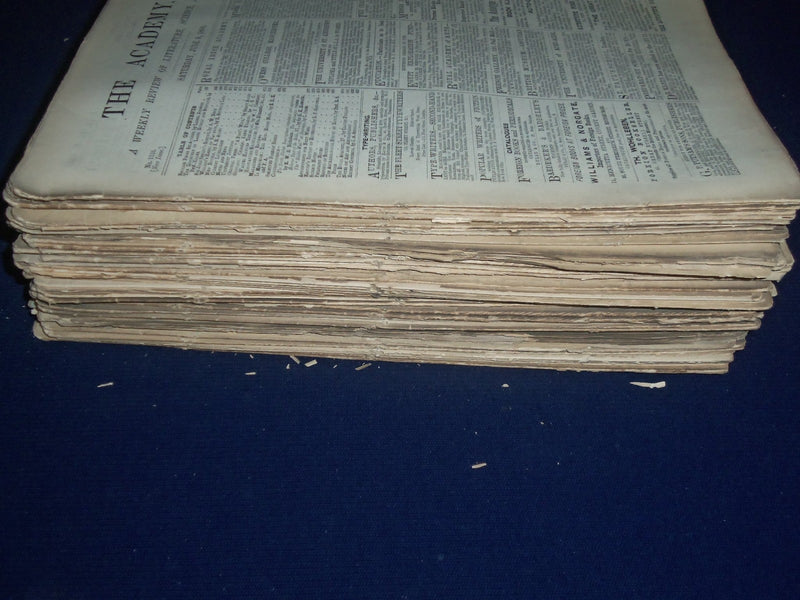 1894 THE ACADEMY WEEKLY REVIEW OF LITERATURE LOT OF 51 ISSUES - LONDON - O 4