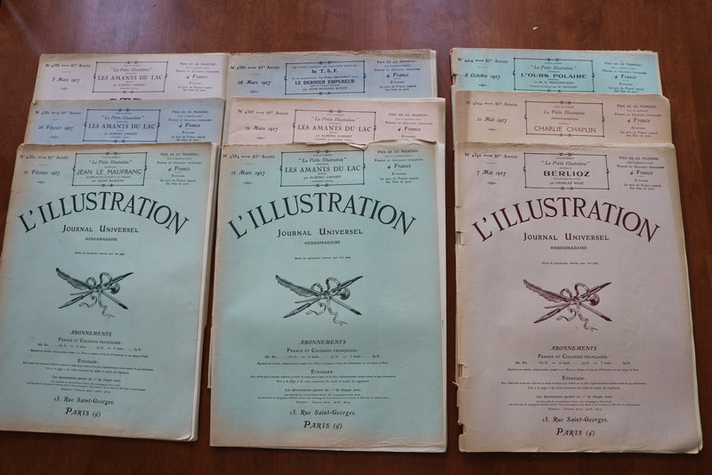 1927-1931 L'ILUSTRATION FRENCH MAGAZINE LOT OF 35 ISSUES - O 3508