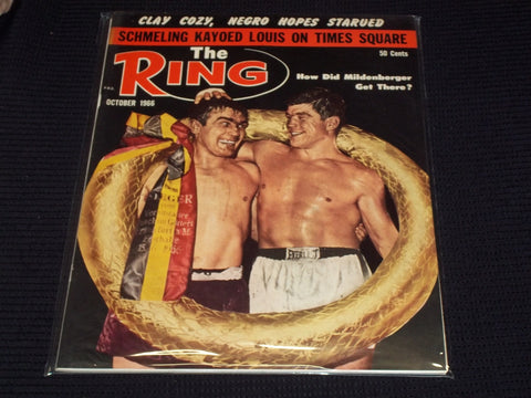 1966 OCTOBER THE RING MAGAZINE - MILDENBERGER FRONT COVER - E 3934