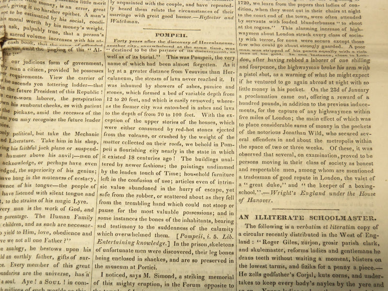 1848 CAMBRIDGE CHRONICLE NEWSPAPER LOT OF 4 ISSUES - MASSACHUSETTS - NP 3297K