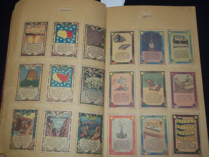 1935 SCRAPBOOK - NEWSPAPER POSTER STAMPS - KD 7946