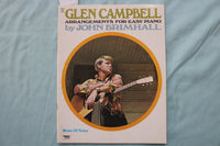 1969 GLEN CAMPBELL PIANO ARRANGEMENTS SOFTCOVER BOOK BY JOHN BRIMHALL - K 3379
