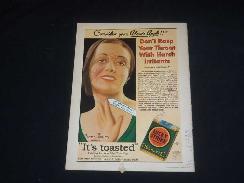 1931 OCTOBER 3 JUDGE MAGAZINE - ART FOR ART'S SAKE - ST 5702
