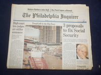 1997 JANUARY 7 PHILADELPHIA INQUIRER-3 PROPOSALS TO FIX SOCIAL SECURITY- NP 7161