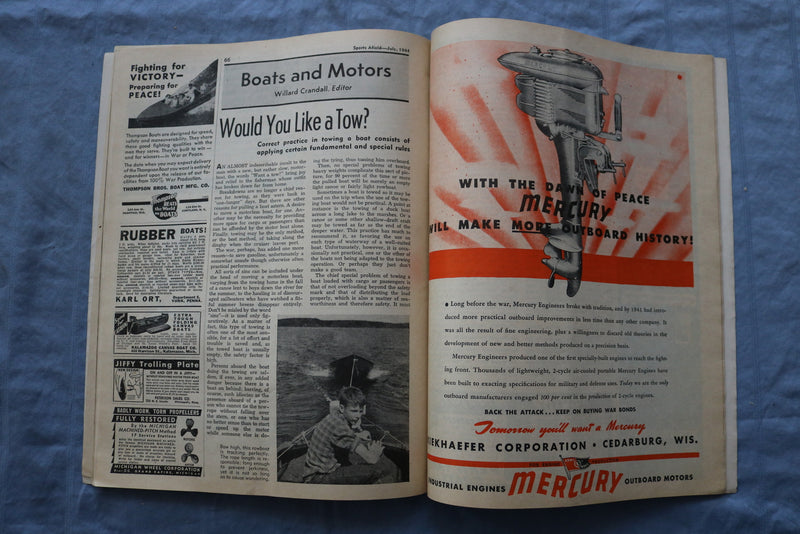1944 JULY SPORTS AFIELD MAGAZINE - STRANGE ENEMIES OF GAME - ST 1001M