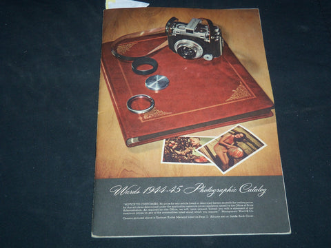 1944-1945 WARDS PHOTOGRAPHIC CATALOG - NICE PHOTOS - J 9137