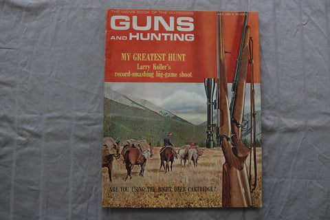 1960 JULY GUNS AND HUNTING MAGAZINE - MY GREATEST HUNT COVER - ST 3400R