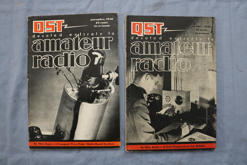 1934-1951 QST AMATEUR RADIO MAGAZINE - LOT OF 18 - O 3912